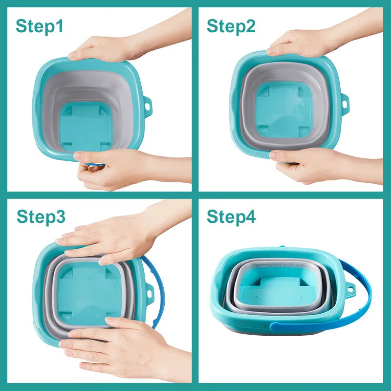 Beach Camp Collapsible Beach Sand Toys for Kids Travel Beach Toys for Kids with Foldable Sand Bucket Beach Shovel Toys Kit for Toddlers