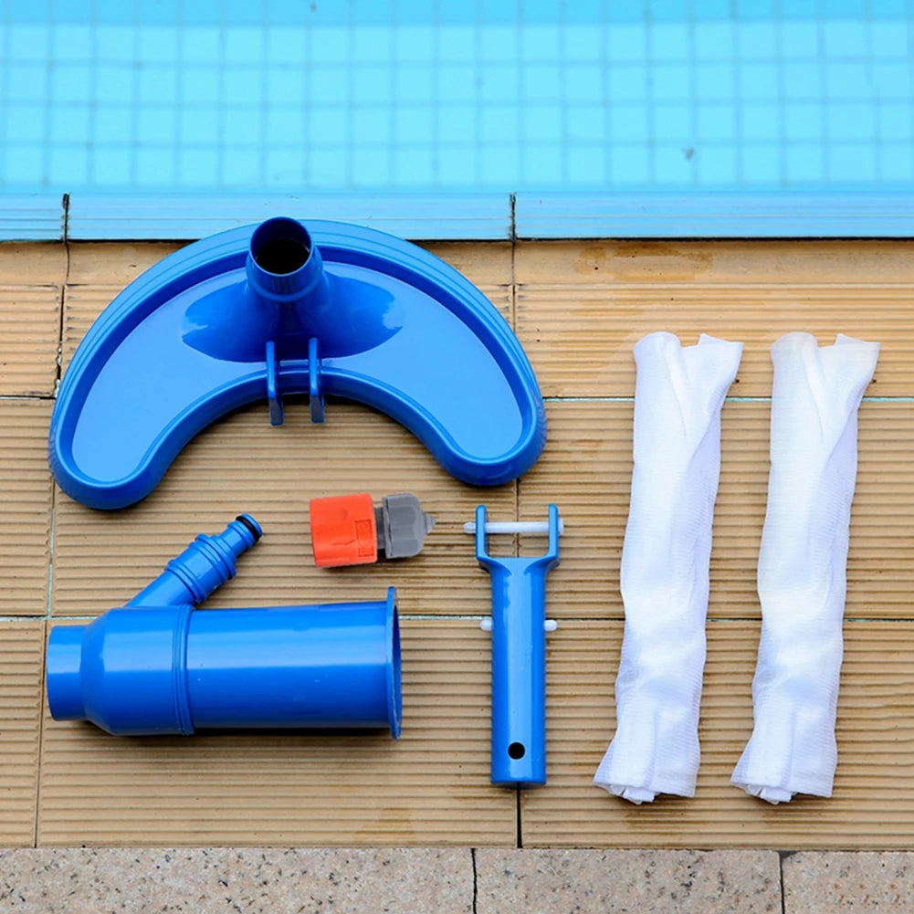 Beach Camp Swimming Pool Vacuum Cleaning Tool Pool Vacuum Cleaner Set for Spring Outdoor Cleaning Skimmer Brush Pool Tool with EU US Plug