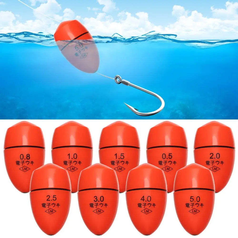 Electronic floating wave rock fishing through luminous floating float electronic bright night fishing float
