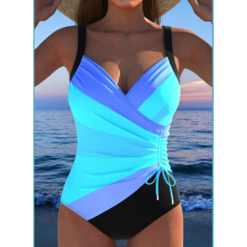 Beach Camp Summer Women One-piece Swimsuits Sexy Beach Swimming Clothes Slimming Pool Bikini Bathing Suit Lady