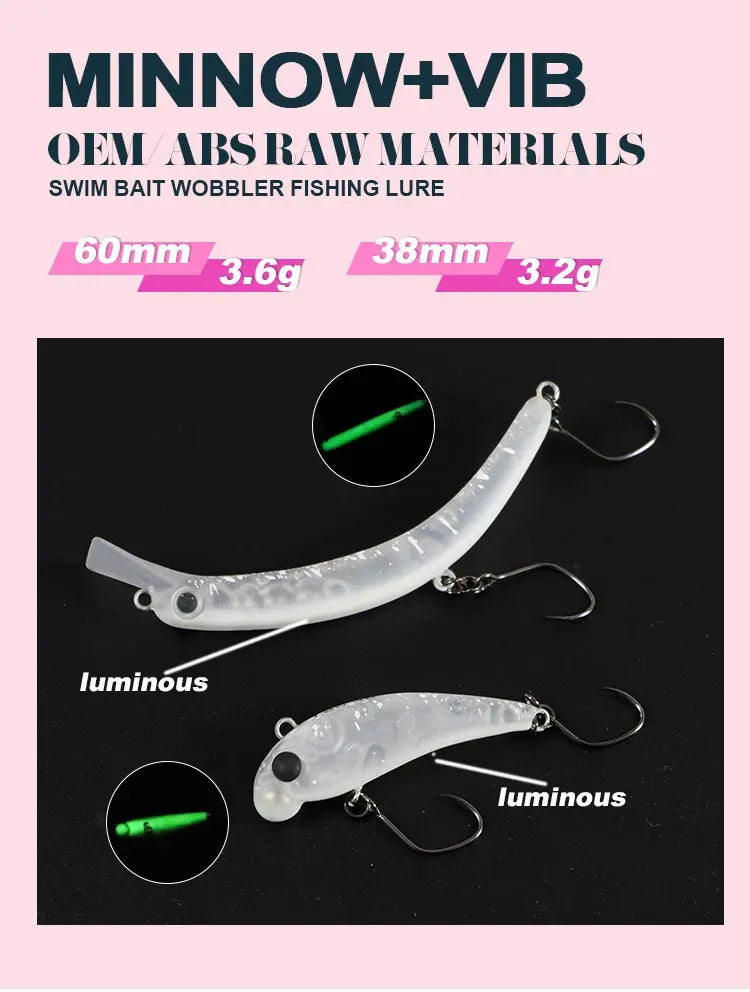 Trout fishing lures fishing supplies Artificial bait Minnow Vib Wobbler trout area sea fishing lure fishing lures saltwater