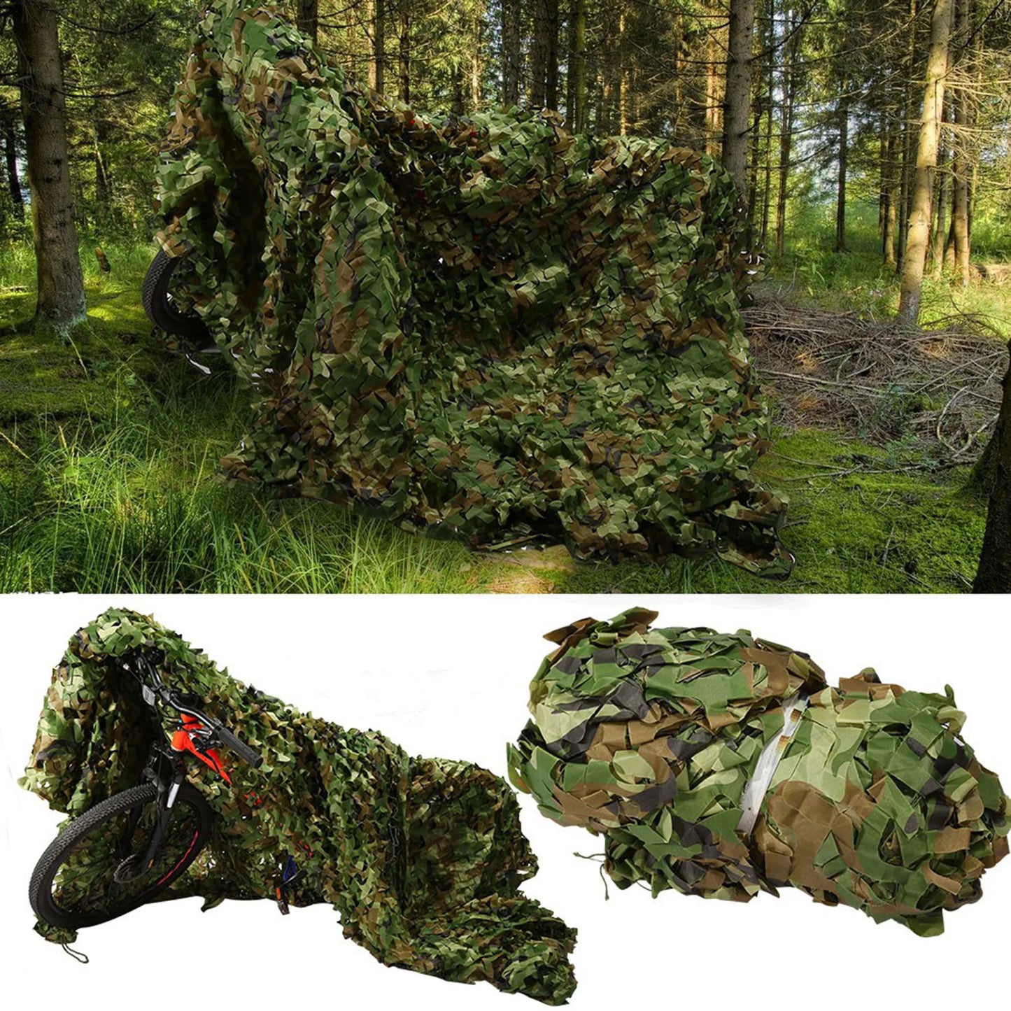 hunting hide army shooting hide army 3 x 5m Hunting Shooting Hide Army Military Jungle Camouflage Netting For Paitball CS Game