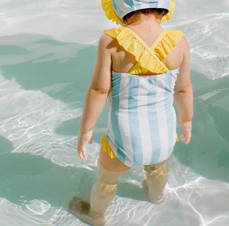 Beach Camp NEW Baby Swimsuits Cute Bathing Suit Toddlers Beachwear Jumpsuits Beachwear Bikinis for Kids One-piece Swimsuit