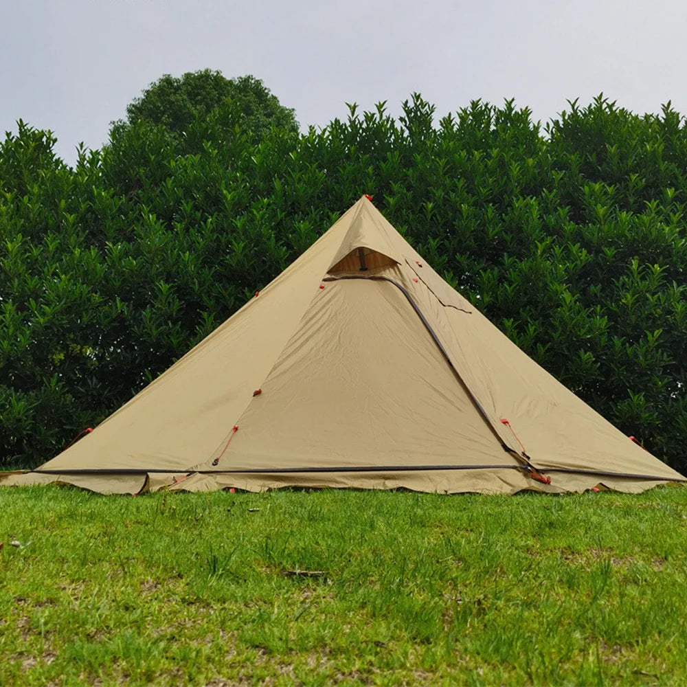 Beach Camp 4-6 People Tipi Hot Tent with Stove Jack 400PRO Camping Pyramid Teepee Tent for Camping Backpacking Hiking