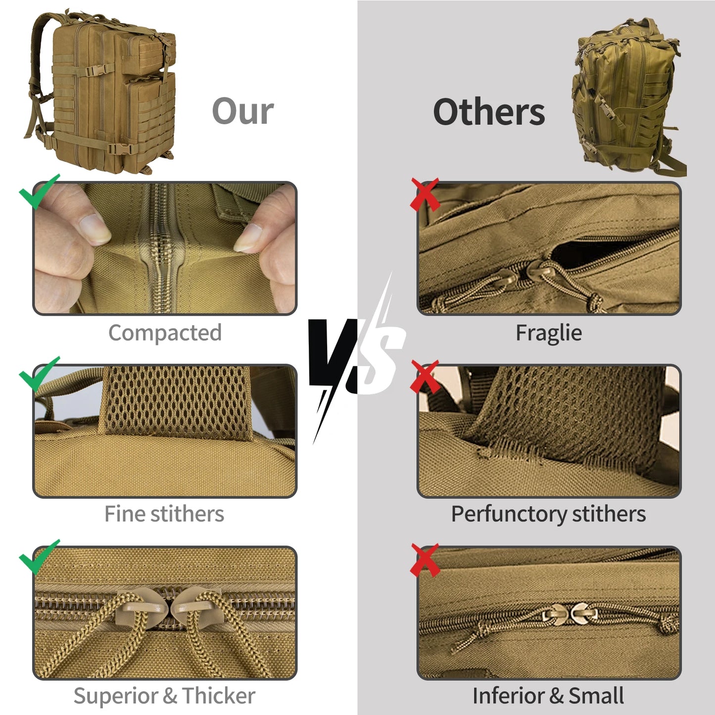 30L/45LHiking Hunting Tactical BackpackIdeal for Travel and Outdoor Activities Such as Routes, Camping, Excursions and Hiking