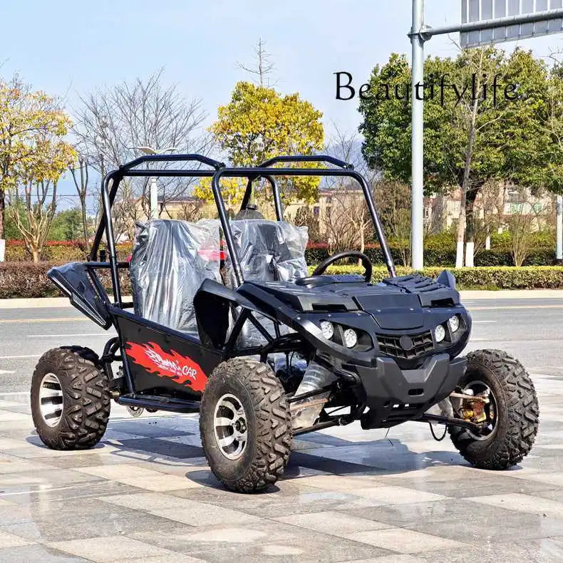 Beach Camp All Terrain ATV Kart Double Seater Motorcycle 4x4 Adult Gasoline 4x4 Electric Vehicle