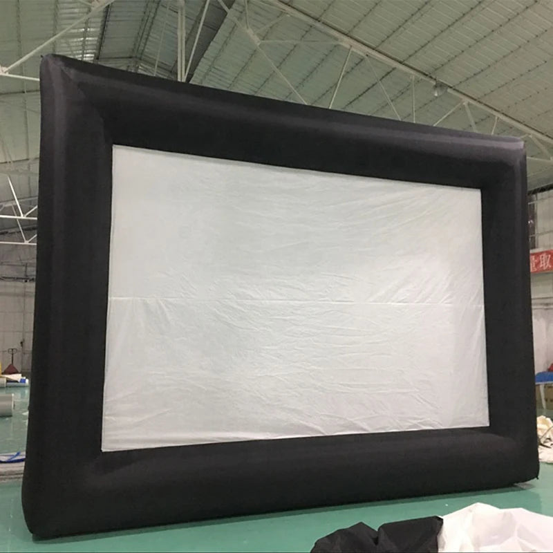 Beach Camp Outdoor Inflatable Movie Screen Moveable Film Projection Screen Advertising Promotion Inflatable Screen Manufacturer Wholesale