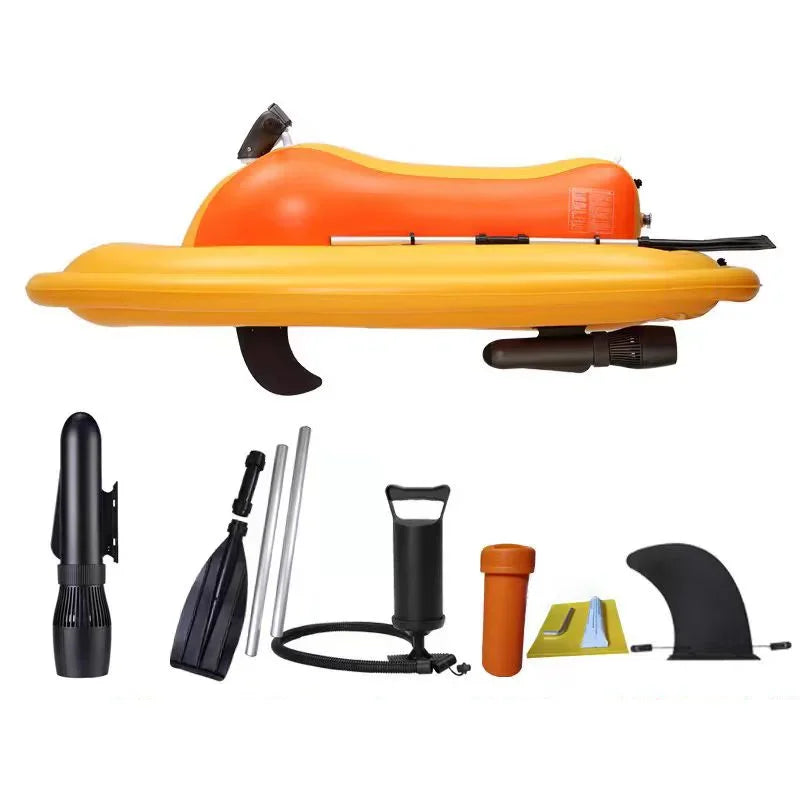 Beach Camp Electric Motorized Jet Ski Boat Water Floating Motor Boat With Electric Propeller Motor Inflatable