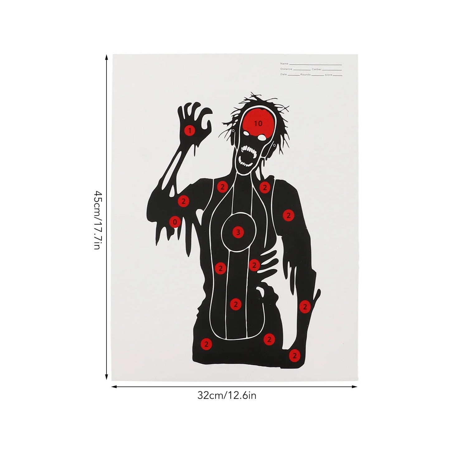 10Pcs Shooting Targets Paper Archery Paper Targets Bow Hunting Shoot Accessories 45x32cm Shooting Stickers