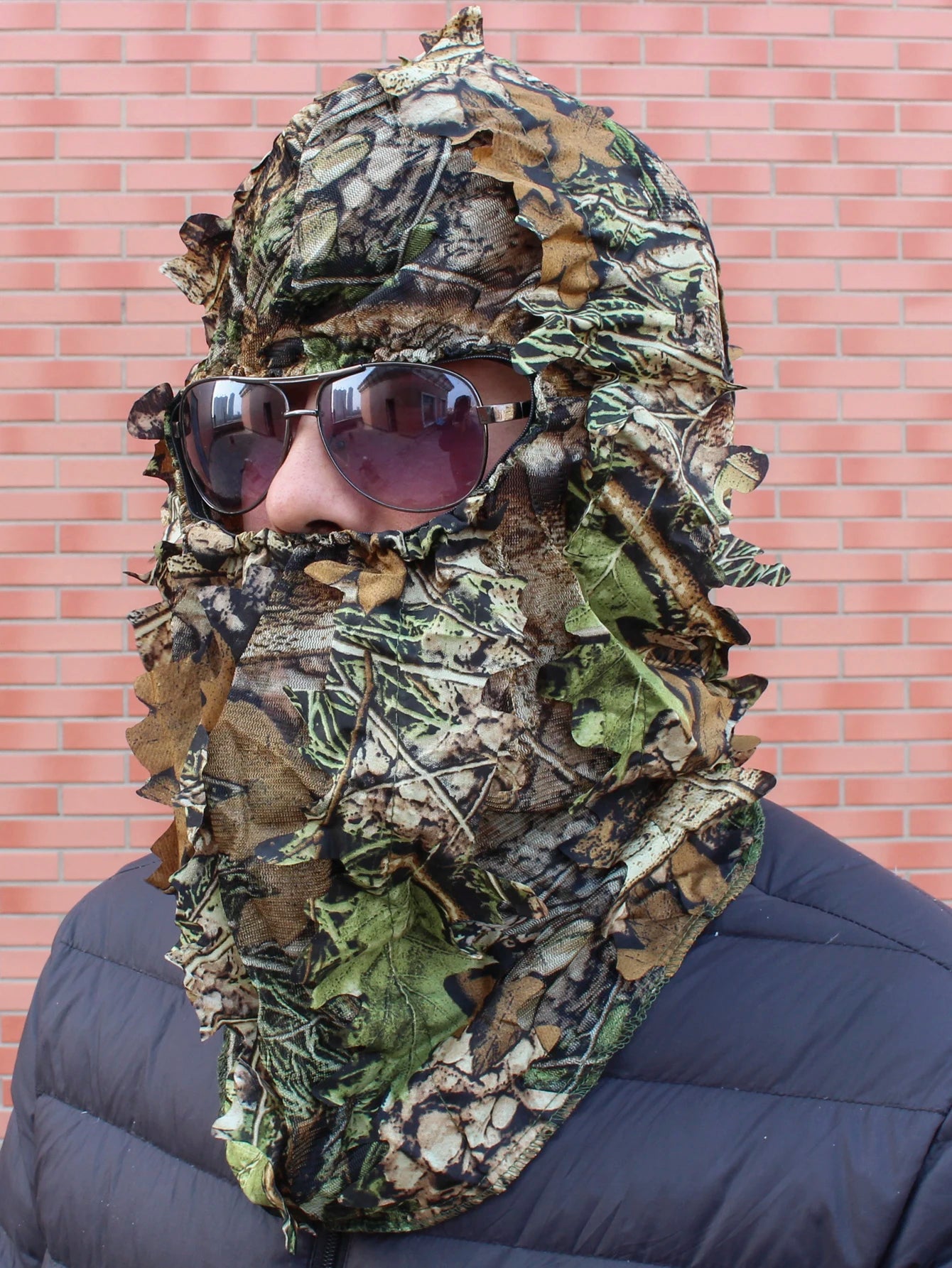 Beach Camp Outdoor Hunting Cap Cycling Fishing Bionic Camouflage Hunting Mask Outdoor Hunting Fishing Headgear Camou Hat