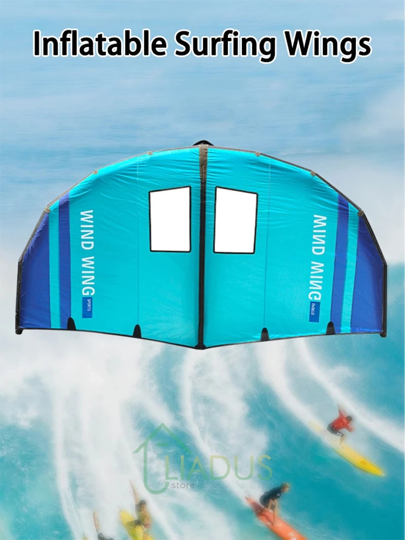 Beach Camp Inflatable Windsurf Wing, Surfboard Wing Paddle Board, Stand Up Wind Surfing Kites Handheld Wing Boards Water Windsurf Wing