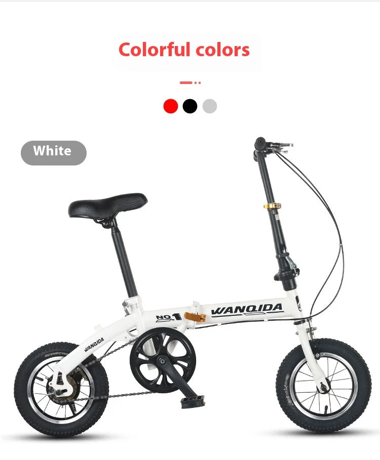 Beach Camp Cycling City Mini Folding Bicycle 14 Small Bike Portable Ultra Light Transmission Disc Brakes