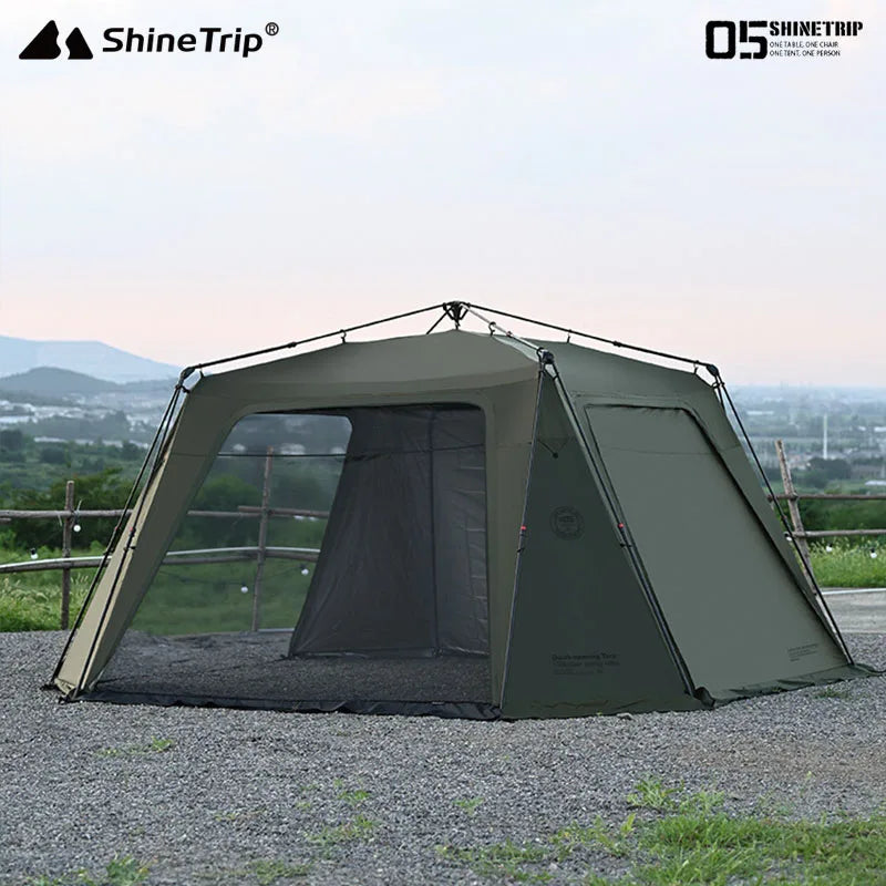 Beach Camp Camping Tent Silver Plated Canopy Extra Large Quick Setup Sunproof Camping Auto Dome Waterproof