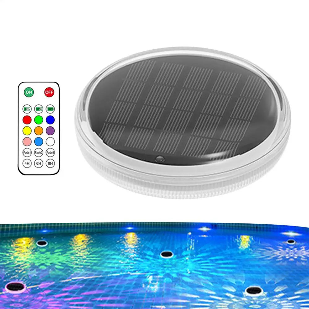 Beach Camp Solar Floating Pool Lights Floating Light IP68 Waterproof Colorful 9 Lighting Changing Lamp With 3 Timing Mode Pool Decoration