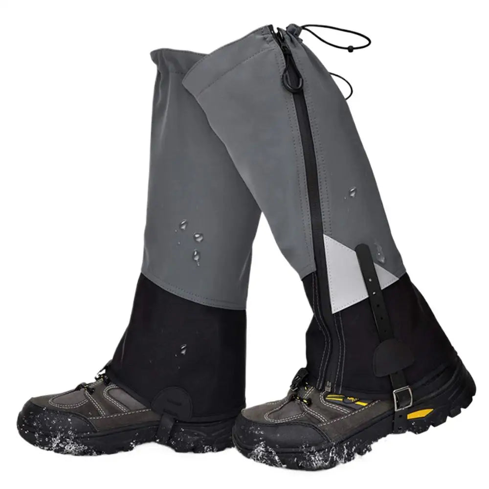 Beach Camp Gaiters for Hiking Waterproof Dirt-Proof Ripstop Hiking Gaiters Adjustable Breathable Shoe Gaiters for Hunting Mountain Climbing