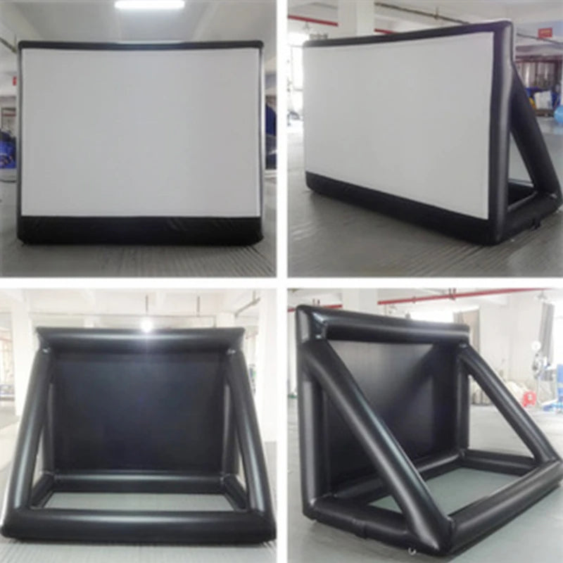 Beach Camp Outdoor Inflatable Movie Screen Moveable Film Projection Screen Advertising Promotion Inflatable Screen Manufacturer Wholesale