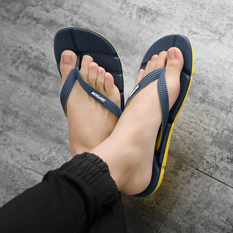 Beach Camp Fashion Blue Massage Sandals Men Flip Flops Sale Big Size 48 Casual Slides Men Non Slip Beach Slippers For Men chanclas hombre