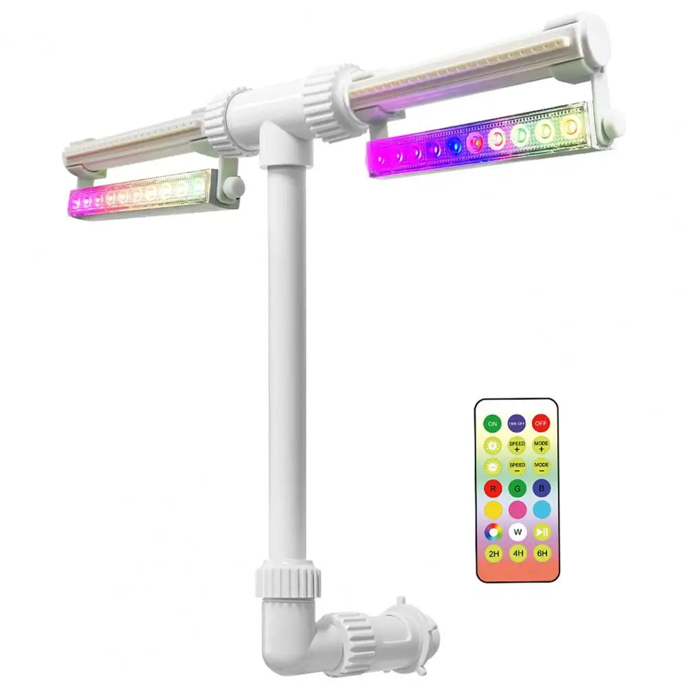 Beach Camp Pool Fountain with Lights for Inground and Above Ground Pools Dual Spray Adjustable Sprinkler Pool Waterfall Sprinkler Cooler