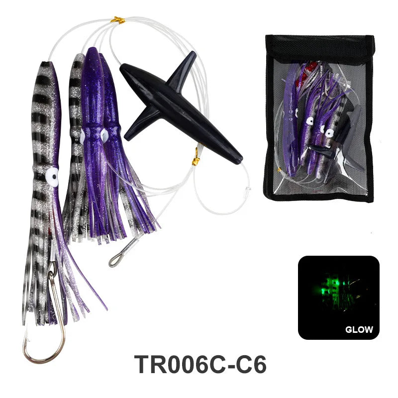 Trolling Fishing Lures, Rigged Skirted, Big Game, Marlin Tuna, Prowler, 13 ', 33cm