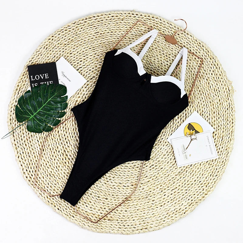 Beach Camp Woman Swimwear High Waist Bikinis Shorts Women's Swimsuit Luxury Ribbed Two-piece Bathing Suits Summer Bikini Set Swimsuit