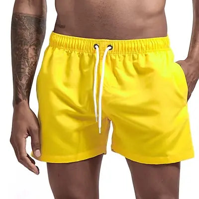 Beach Camp Men's Swim Shorts Swim Trunks Quick Dry Board Shorts Bathing Suit Breathable Drawstring With Pockets for Surfing Beach Summer