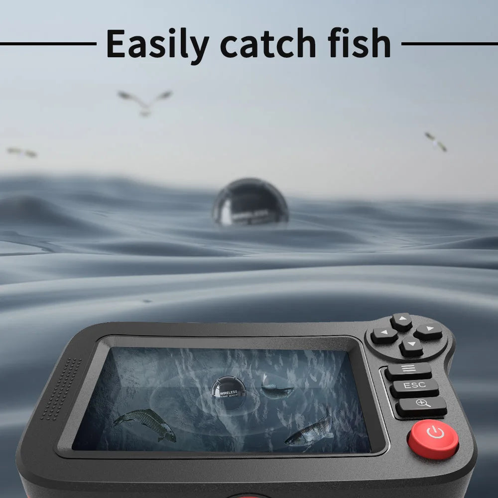 Beach Camp Smart Fish Finder - Portable Fish Finder and Depth Finder For Recreational Fishing From Dock, Shore Or Bank
