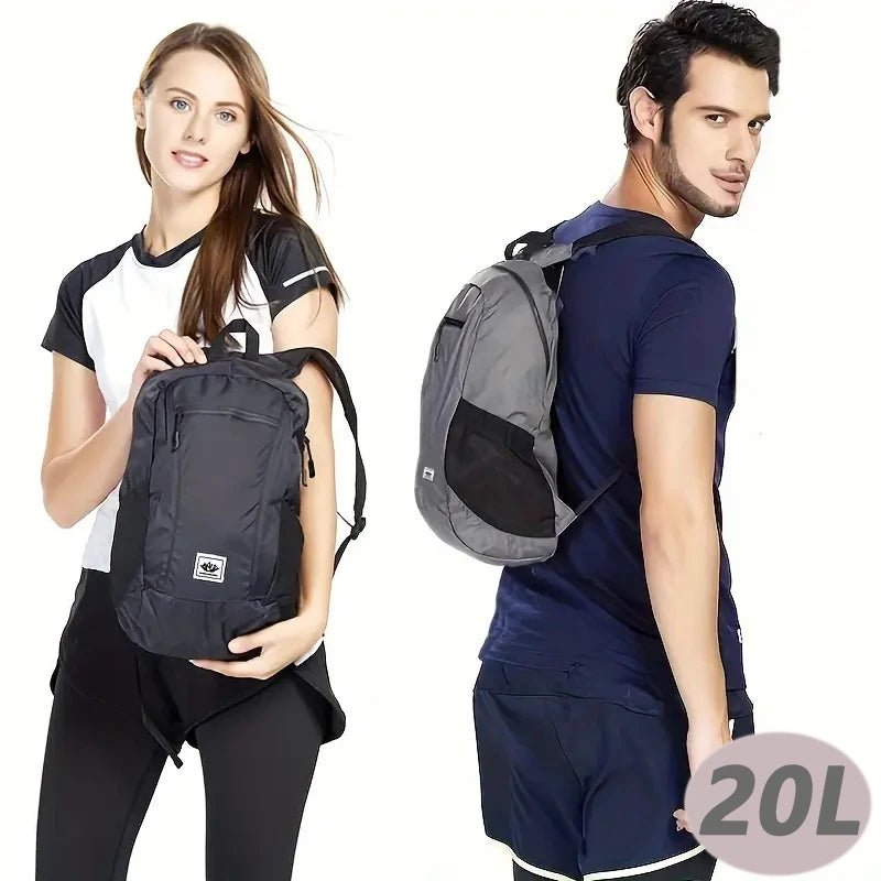 Beach Camp Hiking Daypack, Water Resistant Lightweight Packable Backpack for Travel Camping Outdoor