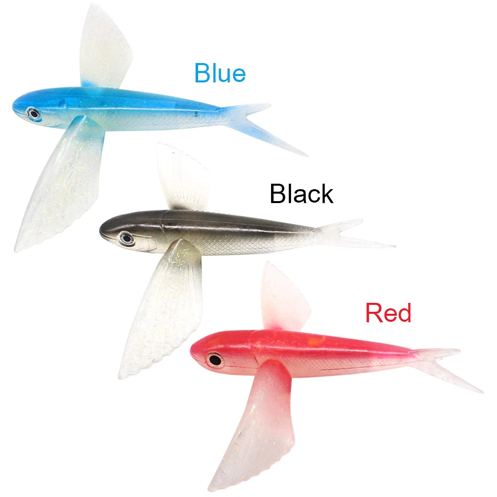 Fishing Lure Bait Sea Fishing Big Fish Flying Fish Soft Bait Tuna Lures Pink Trolling Bird Shaped Teaser for Fishing Tackle