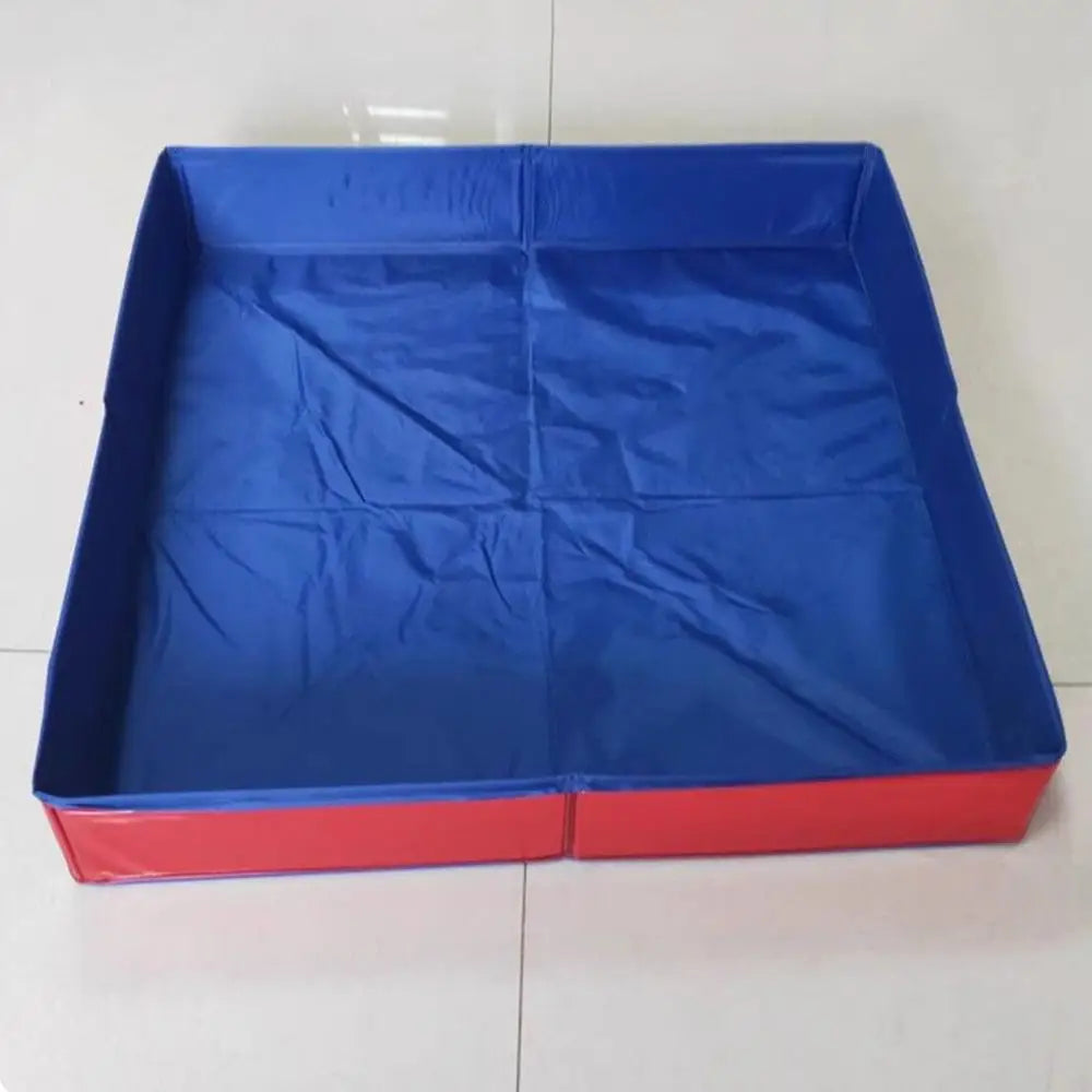 Beach Camp Dog Kiddie Pool PVC Folding Swimming Pool for Dog Non-Inflatable Save Space Pet Puppy Bathing Tub for Puppy Cats Other Animals