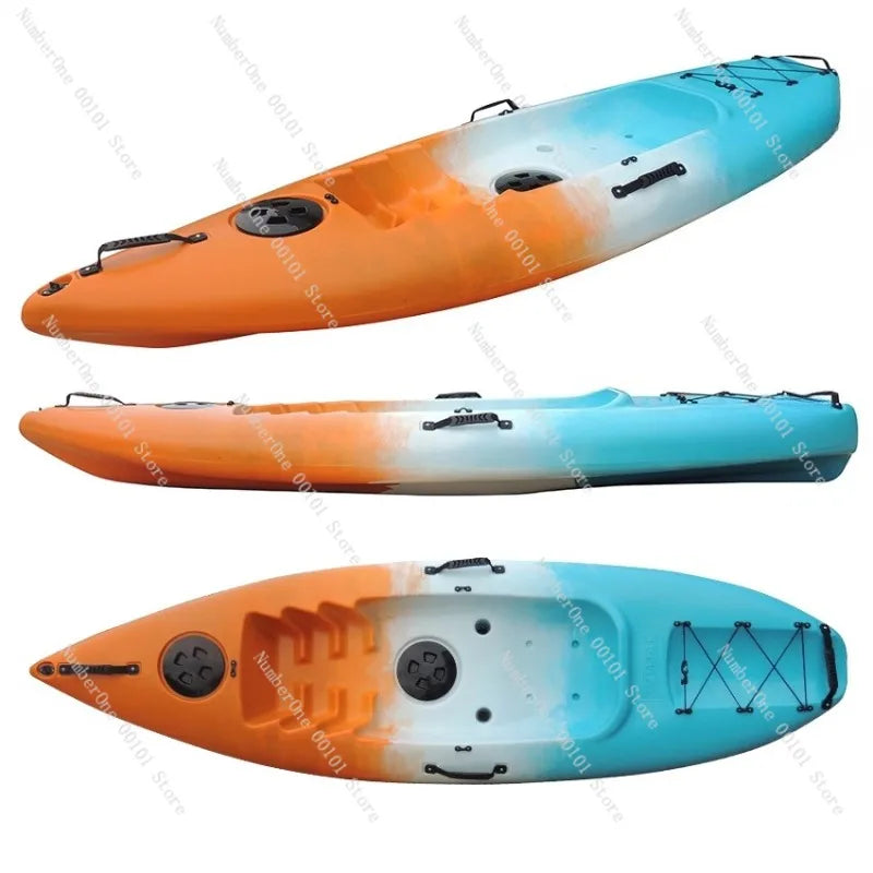 Beach Camp Single canoe rowing, fishing boat PE plastic kayak, fishing boat PE luya boat