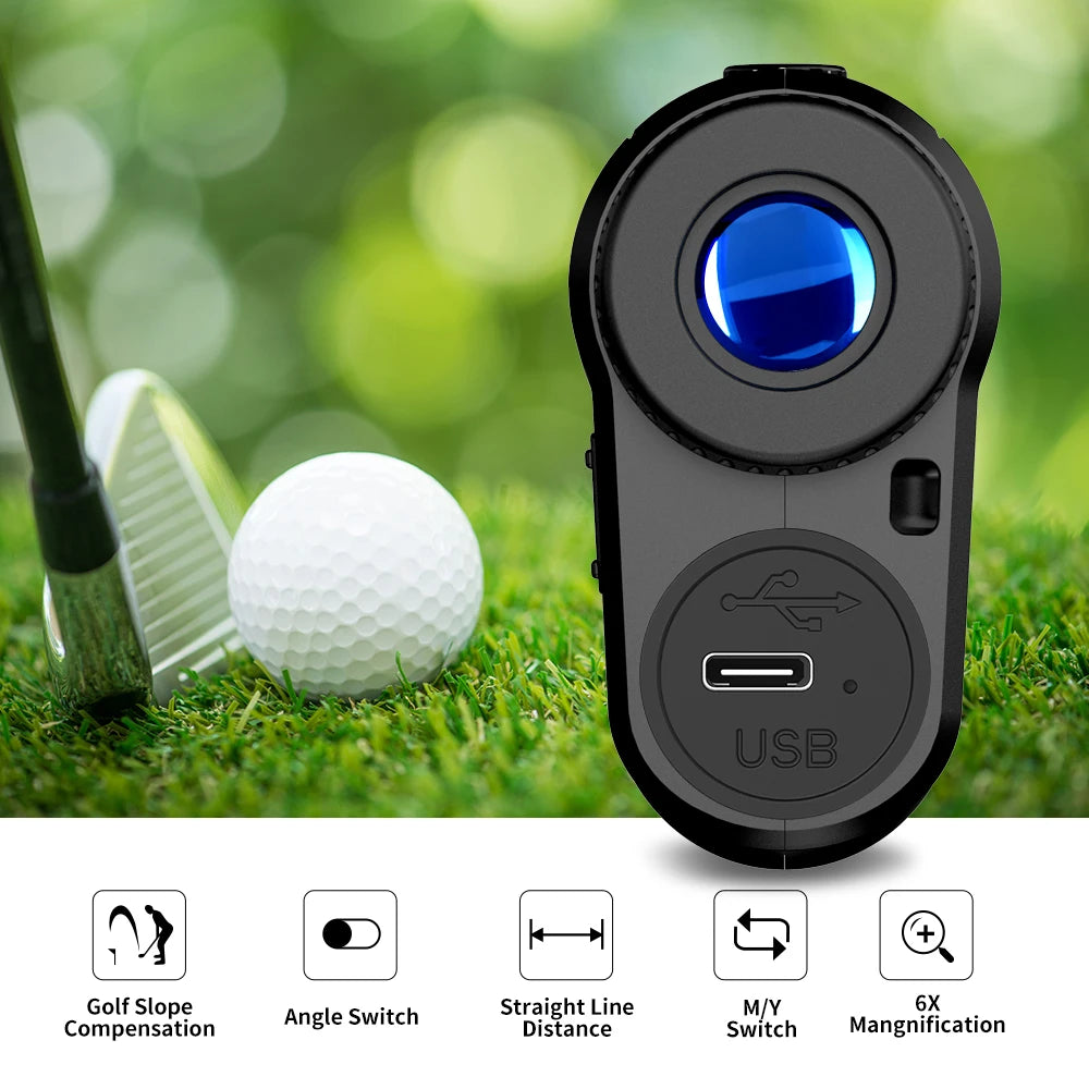 Nohawk Hunting Rangefinder 1000M Multifunctional Range Finder with USB-C Charging Monoculars Telescope for Hunting and Golfing