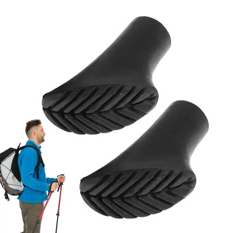 Beach Camp Hiking Sticks Tips Hiking Sticks Feet For Adventure Lightweight Elastic Trekking Stick Rubber Feet Walking Sticks Rubber Feet