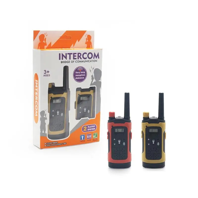 Long Range Electronic Toy LED Kids Walkie Talkies Handheld 2 Way Radio for Wireless Communication and Fun Learning