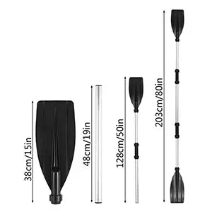 Beach Camp 2PCS Heavy Duty Paddles Kayak for Inflatable Kayaks Aluminium Alloy Kayak Oars Adjustable Length Portable Paddles Play Outside