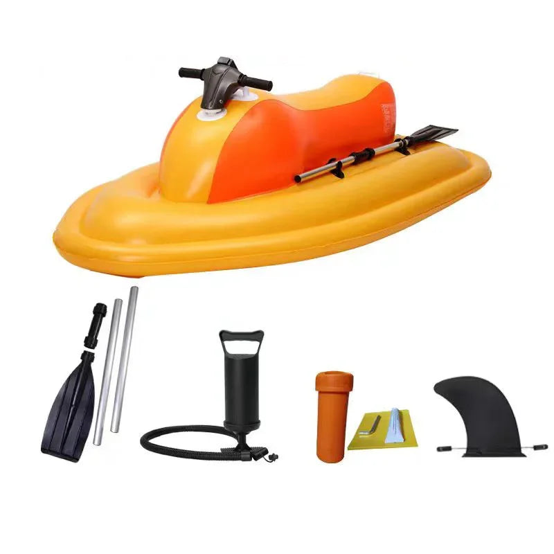 Beach Camp Electric Motorized Jet Ski Boat Water Floating Motor Boat With Electric Propeller Motor Inflatable