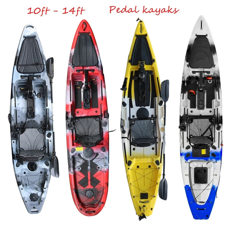 Beach Camp Kayak with Pedal Drive System and Accessories Sit on Top Fishing Canoe