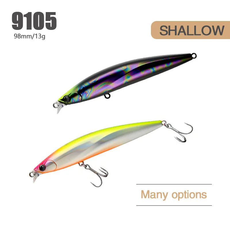 Minnow Fishing Lure Floating Artificial Lures Minnow Profession Hard Bait Saltwater Pesca Fishing Tackle