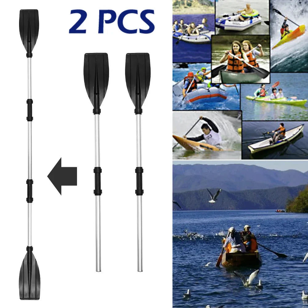 Beach Camp 2PCS Heavy Duty Paddles Kayak for Inflatable Kayaks Aluminium Alloy Kayak Oars Adjustable Length Portable Paddles Play Outside
