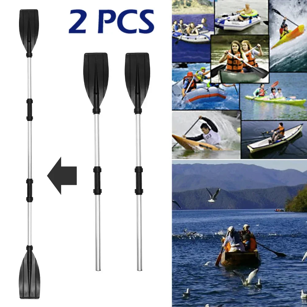 Beach Camp 2PCS Heavy Duty Paddles Kayak for Inflatable Kayaks Aluminium Alloy Kayak Oars Adjustable Length Portable Paddles Play Outside