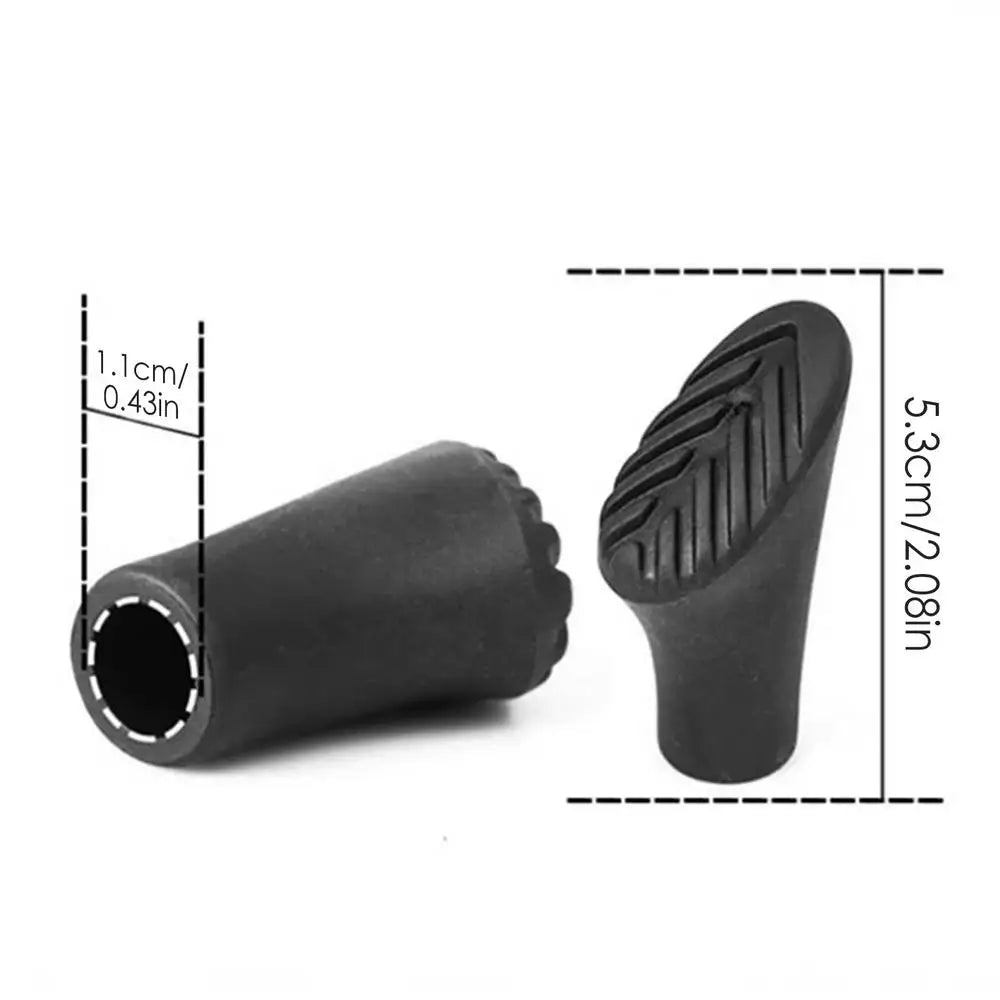 Beach Camp Hiking Sticks Tips Hiking Sticks Feet For Adventure Lightweight Elastic Trekking Stick Rubber Feet Walking Sticks Rubber Feet