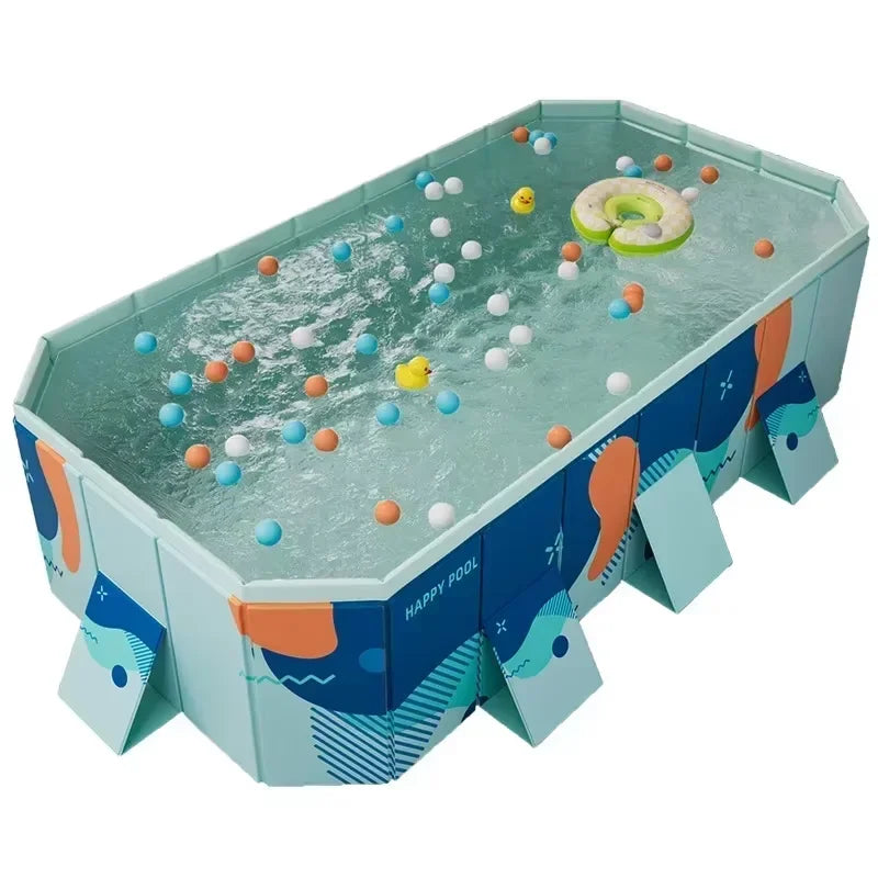 Beach Camp Foldable Pool, Non-Inflatable Kids' and Adults' Outdoor Swimming Pool, Hard Plastic Shell Portable Pool, Kid PoolFoldable Pool,