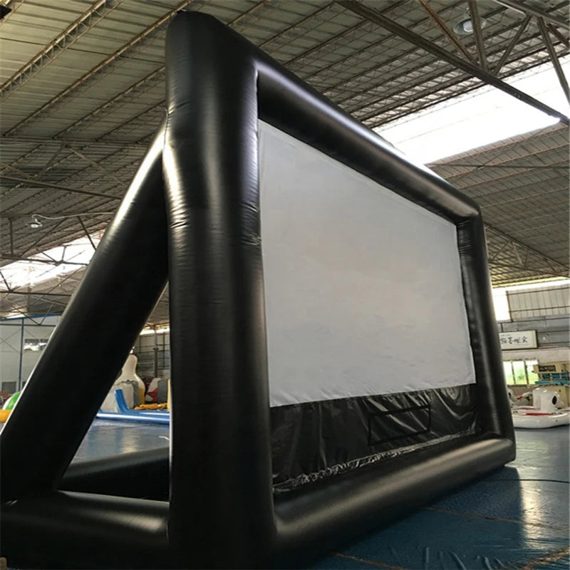 Beach Camp Outdoor Inflatable Movie Screen Moveable Film Projection Screen Advertising Promotion Inflatable Screen Manufacturer Wholesale
