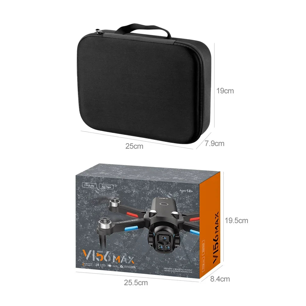 Beach Camp Drone 4K Professional HD Dual-Camera Obstacle Avoidance 5G Wi-Fi with Screen Remote Control Quadcopter Optical Flow Drone