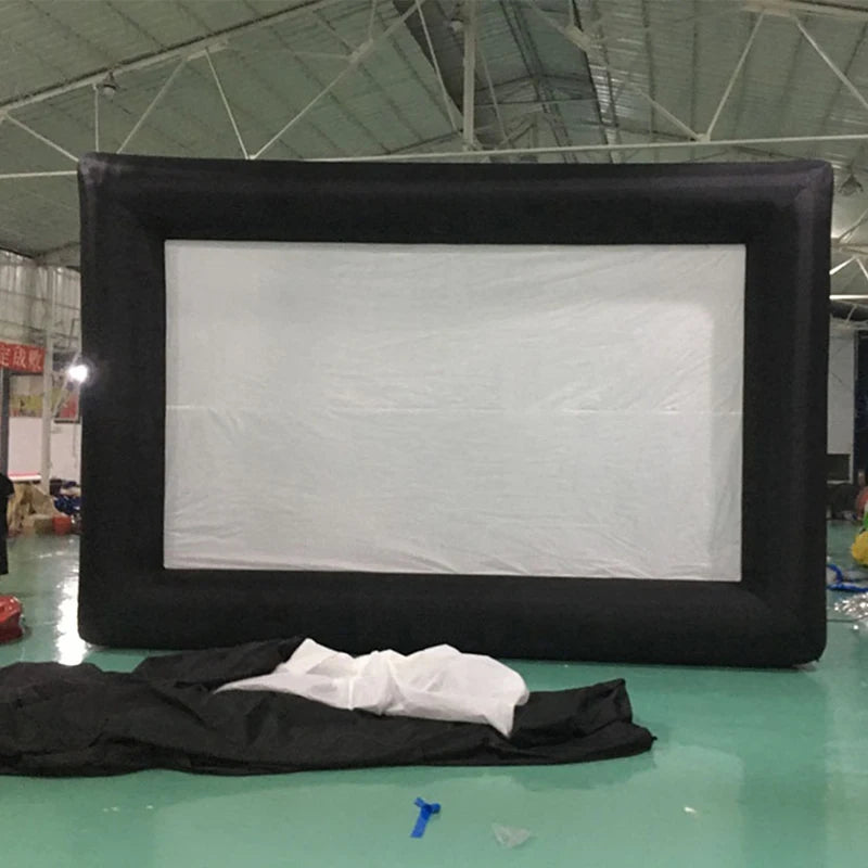 Beach Camp Outdoor Inflatable Movie Screen Moveable Film Projection Screen Advertising Promotion Inflatable Screen Manufacturer Wholesale