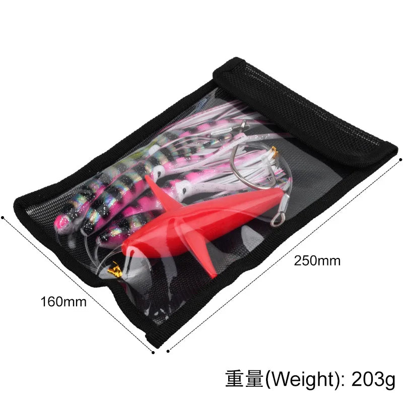Trolling Fishing Lures, Rigged Skirted, Big Game, Marlin Tuna, Prowler, 13 ', 33cm