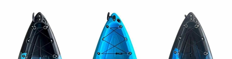 Beach Camp Portable LLDPE Kayak with Split Hard Shell, Electric/Pedal-Driven Canoe for Solo/Tandem Lake/Sea Adventures, Modular Assembly
