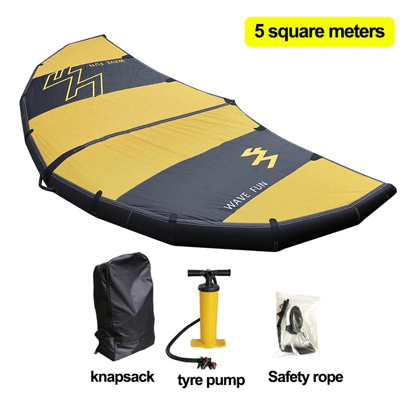 Beach Camp Inflatable Surfing Wind Wing Standing Upright Kite Unpowered Gliding Wing Hydrofoil Board Surfboard Handheld Water Sport