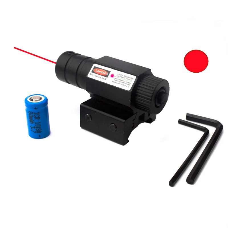 Beach Camp Rifle Pistol Laser Sight Red Green Laser Sight with 10180 Rechargeable Battery 11mm 20mm Picatinny Rail Mount