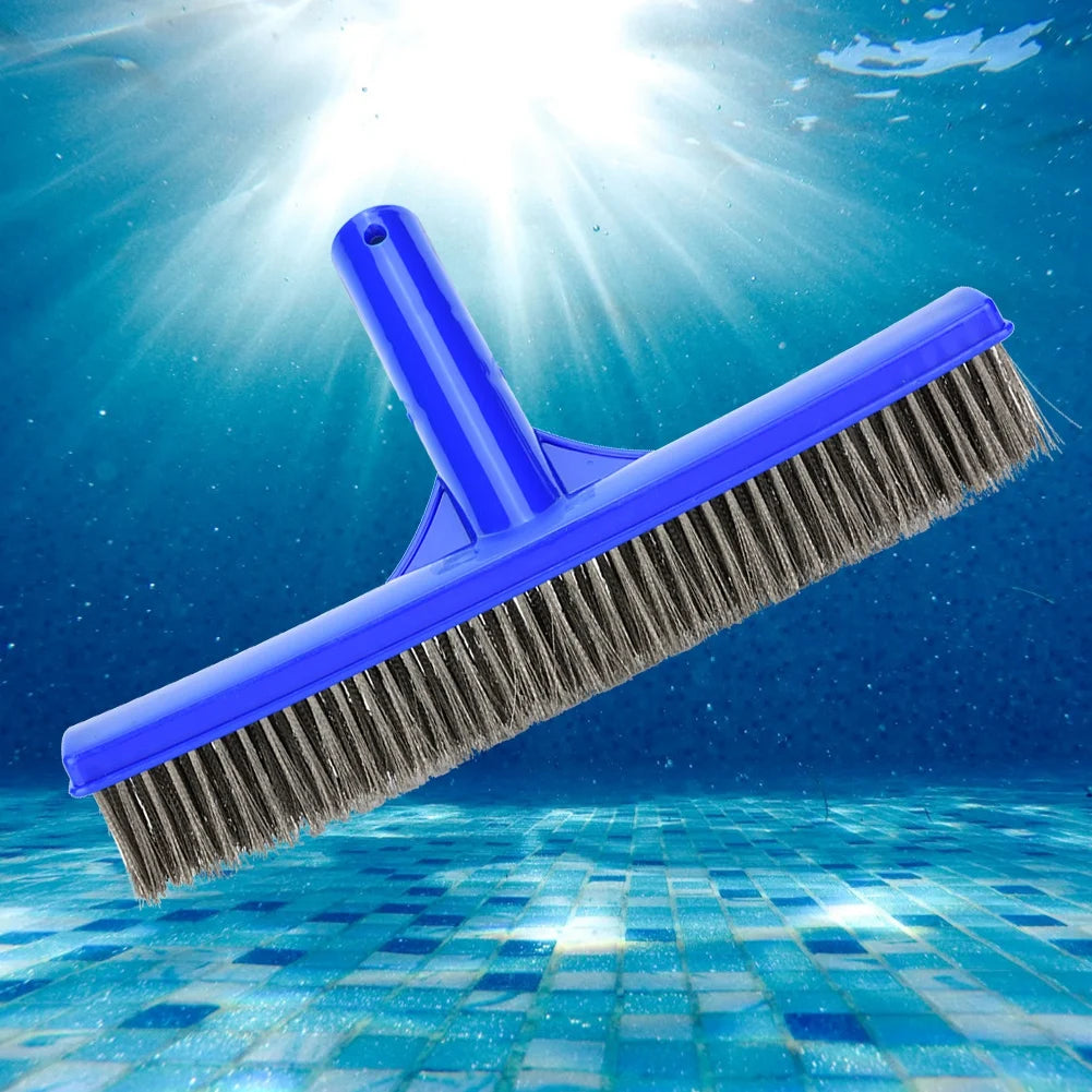 25.2cm Swimming Pool Wall Brush with High Quality Steel Wire Bristles for Spa Pond Cleaning Equipment
