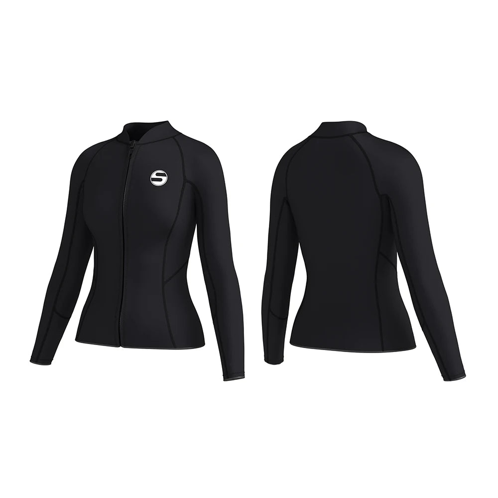 Women's Professional Diving Suit Cold Proof Warm 3mm Neoprene Top Pants Split Suit Ladies Thick Wading Swimming Surfing Wetsuit